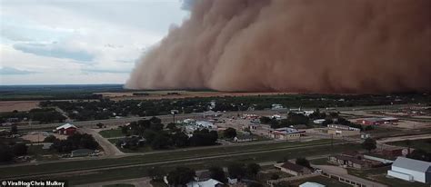 Texas Town Engulfed By Giant Dust Storm In Incredible Drone Footage