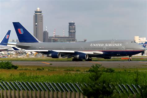 United Airlines Boeing 747 400 N121ua Tokyo Narita Flickr