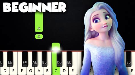 Show Yourself Frozen 2 Beginner Piano Tutorial Sheet Music By