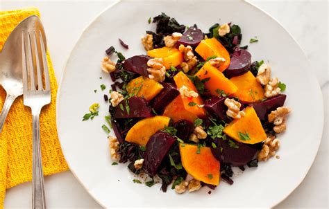 Roasted Beet And Winter Squash Salad With Walnuts Recipe Nyt Cooking