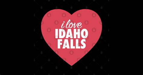 I Love Idaho Falls In Red Heart Idaho Falls Sticker Teepublic Au