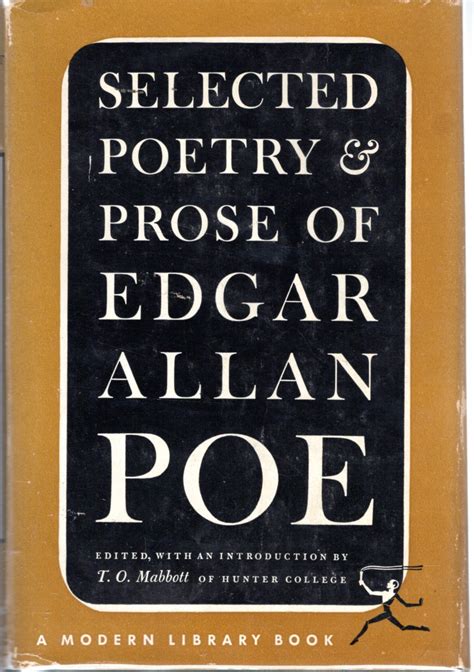 Selected Poetry And Prose Of Edgar Allan Poe By Poe Edgar Allan Mabbott