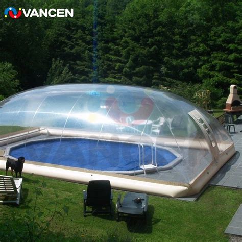 Outdoor Transparent Pvc Blow Up Inflatable Swimming Pool Cover Air Dome