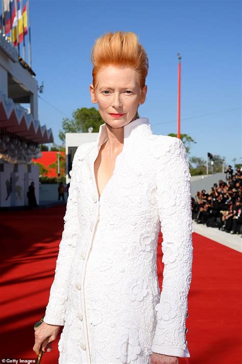 Tilda Swinton Exudes Glamour As She Turns Heads At The Venice Film Festival Daily Mail Online