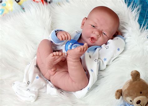Reborn Baby Boy Doll Inch Preemie Newborn W Etsy