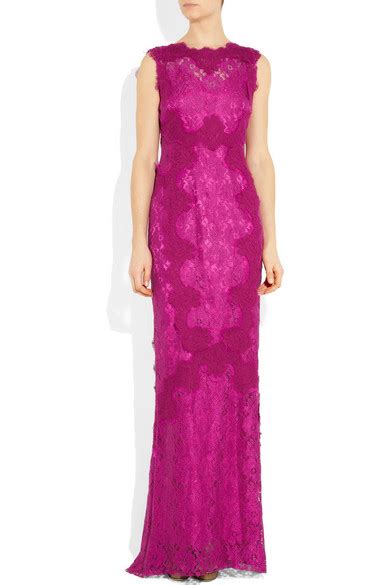 Dolce And Gabbana Open Back Lace Gown Net A Portercom