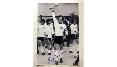 Photograph Signed By Franz Beckenbauer Charitystars My XXX Hot Girl
