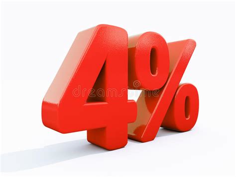 Retro Red Percent Sign Stock Illustration Illustration Of Render