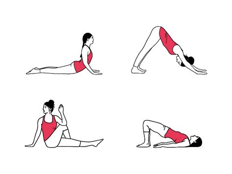 Yoga Poses Illustrations By Einat Bonshtein On Dribbble
