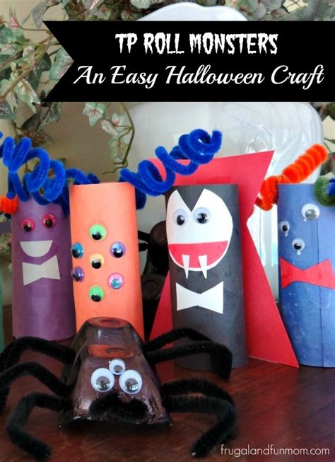 Tutorial Tp Roll Monsters An Easy Halloween Craft With Toilet Paper