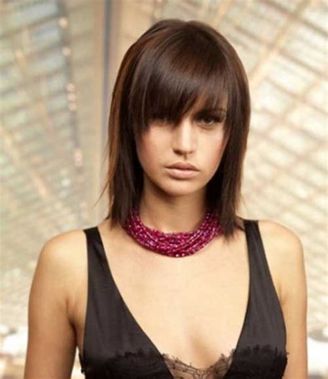 Getting a short haircut with bangs by face type. Nice Short Straight Hairstyles with Bangs | Short ...