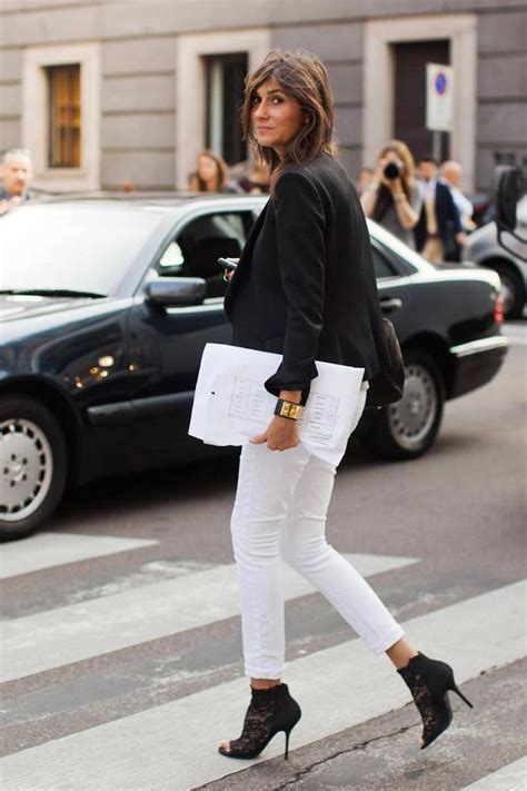 10 ways to wear white after labor day lauren messiah black and white pants skinny jeans