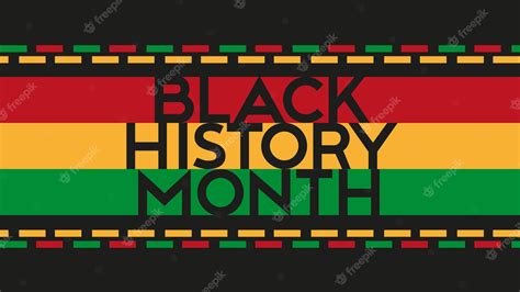 Premium Vector Black History Month Banner