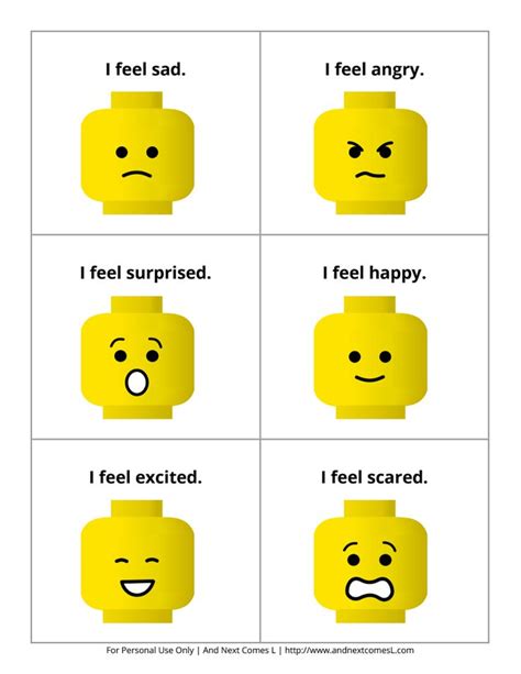 Lego Emotions Inference Gamepdf Emotions Posters Emotions