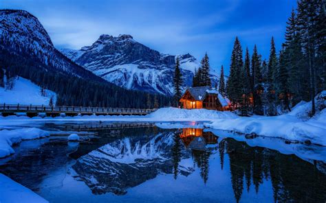Télécharger Fonds Décran Le Parc National De Banff Lhiver La Nuit