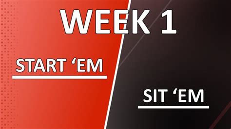See more of fantasy sports start or sit'em questions on facebook. Fantasy: Week 1 Start 'Em Sit ' Em - Sports Illustrated