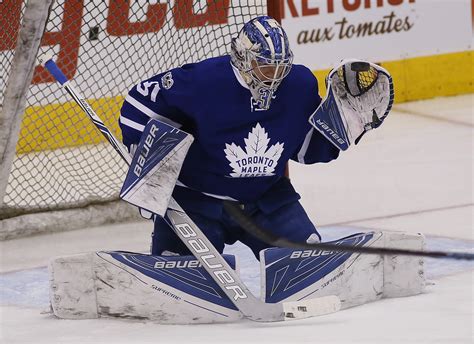 Toronto Maple Leafs Goalie Frederik Andersen Left Saturdays Game With