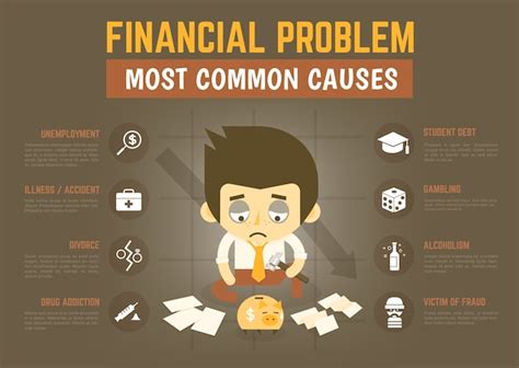 Premium Vector Infographics Financial Problem Causes