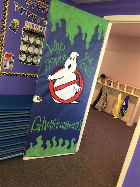 Ghostbusters Door For My Classroom Halloween Classroom Door Decor