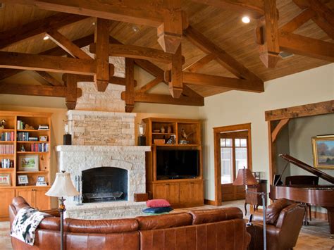 Check spelling or type a new query. Dark Wood Trusses - Traditional - Living Room - Other - by ...
