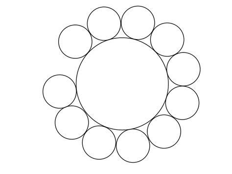 Geometry Calculate Radius Of Variable Circles Surrounding Big Circle
