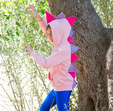 Pink Dinosaur Costume Pink Dinosaur Hoodie Girl Dino