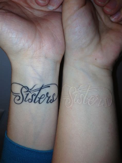 Mine And My Sisters Matching Tattoo Hers Is In White Mine Is In Black