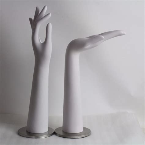 One Pair Female White Mannequin Hand For Jewelry And Glove Display