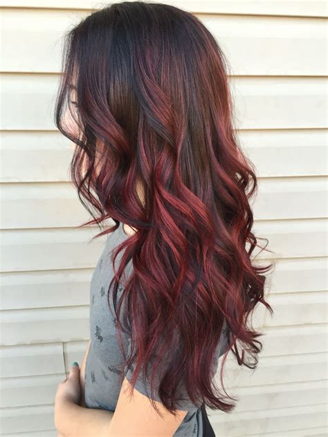 red balayage ombre hair color hair color for black hair cool hair color brown hair colors