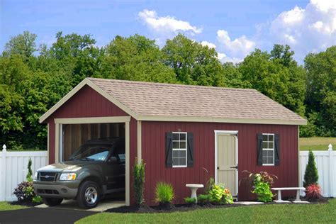 Single Car Garages From Sheds Unlimited