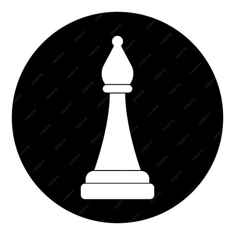 Premium Vector Chess Icon Bishop Vector