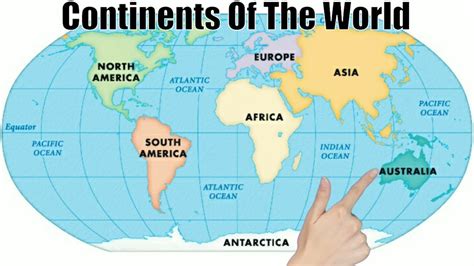 Continents Map Kids