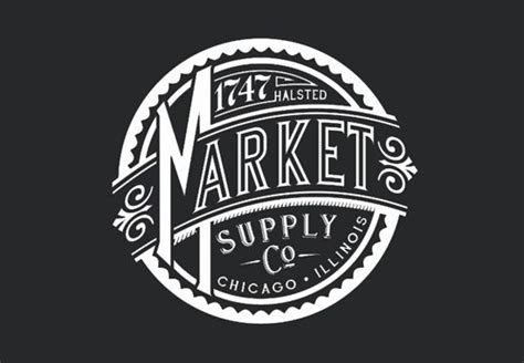 A Look Inside Market Supply Co Vintage Logo Design Vintage Lettering