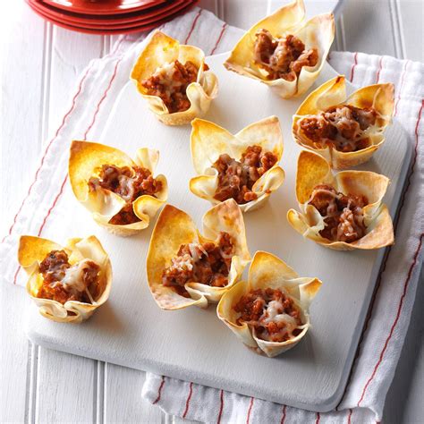 The secret to keeping your thanksgiving prep running smoothly? Sausage Wonton Cups Recipe | Taste of Home