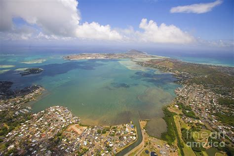 Aerial Of Kaneohe Bay Photograph By Ron Dahlquist Printscapes
