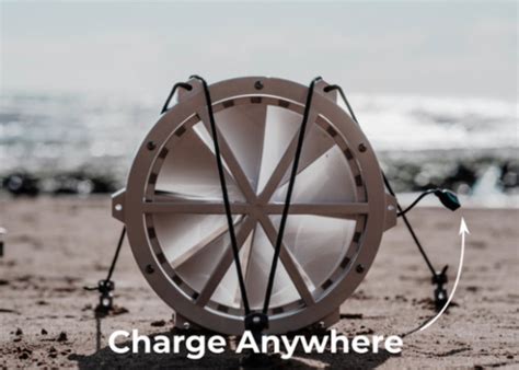 Giga Portable Wind Turbine Offers Mobile Charging Away From The Gird