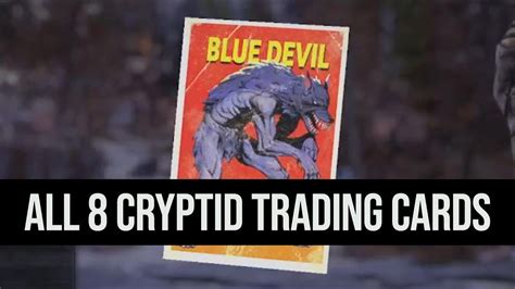 Fallout 76 All 8 Cryptid Trading Cards Youtube