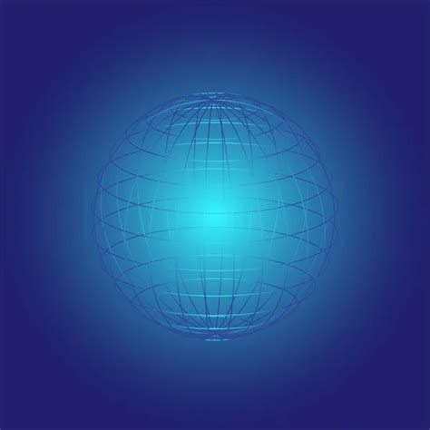 Blue Vector Globe Stock Image Everypixel