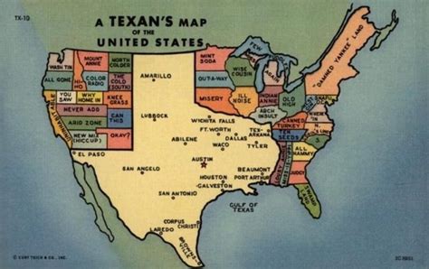 To Funny Texans United States Map Map