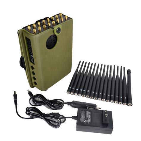 2020 16 Watt New Handheld 16 Bands Cell Phone Jammer With Nylon Cover