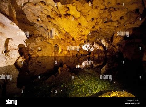 Underground Lake In The Belly Of The Cave Green Grotto Caves Discovery Bay St Ann Jamaica
