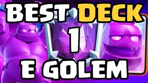 Best Elixir Golem Deck In Clash Royale Youtube