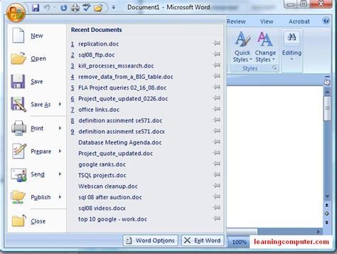 Microsoft Word 2007 The New Look Softknowledges Blog