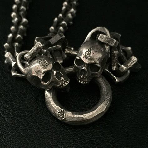 Skull Chain Necklace Holy Buyble
