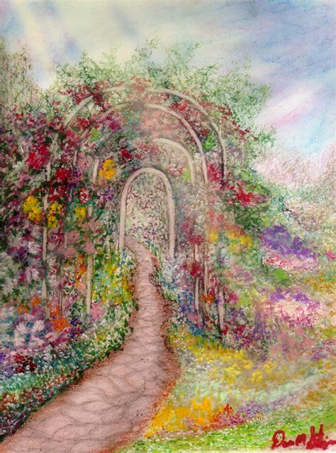 Into The Garden Pastel Artwork By Artist Dan Seitzinger Flickr