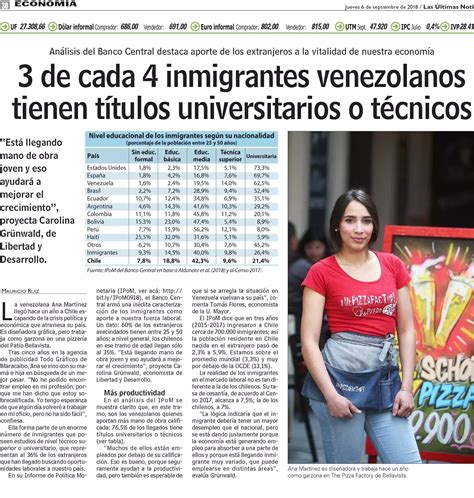 Razonyfuerza La InmigraciÓn A Chile Noticias De Chile Y El Mundo