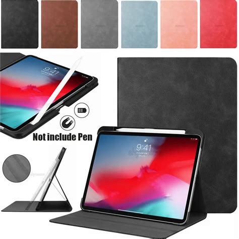 Case For Ipad Pro 11 Inch 2018 Cover Pu Leather Flip Stand Pc Back