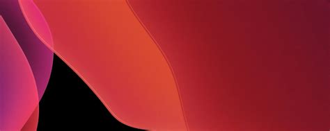 Download Stock Ios 13 Dark Orange Abstract 2560x1024 Wallpaper Dual