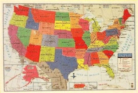United States Wall Map Poster Size Wall Decoration Large Map Of The Usa