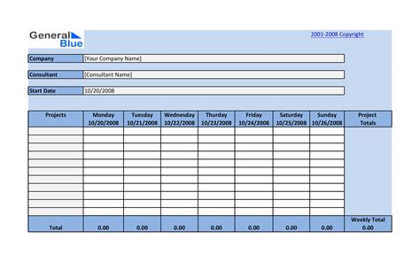 Project Timesheet Template Xls For Your Needs